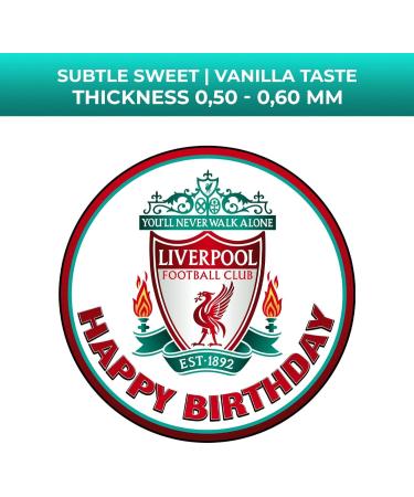YummyArt Edible Cake Topper - edible cake decorations 20cm diameter edible cake toppers compatible with liverpool cake toppers and decorations edible football cake toppers edible - Buy Online on GoSupps.com