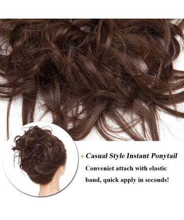 Buy Tess Hair Part Dutt Tie - Smooth Shaped Hair Knot Updos | Affordable 45g Medium Brown Hair Extensions for Women - Buy Online on GoSupps.com