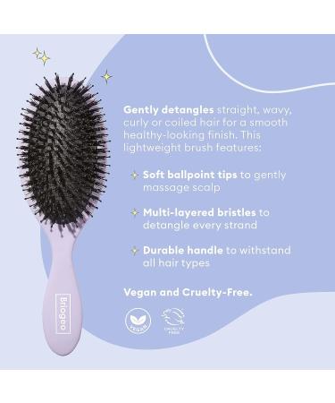 Briogeo Vegan Boar Bristle Hair Brush - Ideal for Long, Short, Thick, Thin, Curly, Straight, and Wavy Hair - Buy Online on GoSupps.com