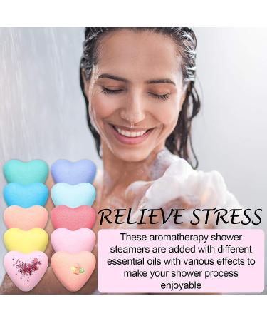 10-Piece Shower Aromatherapy Set with Essential Oils Bath Tablets for Home Spa - Perfect for Valentine's Day - Buy Online on GoSupps.com