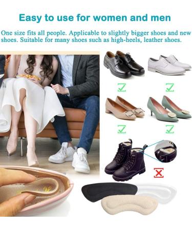 6 Pairs Heel Cushion Inserts | Self-Adhesive Heel Grips for Men & Women | Prevent Heel Slipping & Rubbing - Buy Online on GoSupps.com