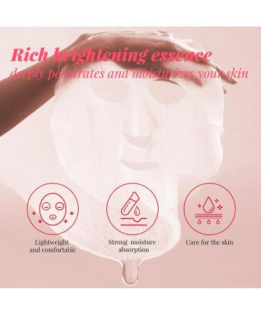 Niacinamide Sheet Mask Hydrating & Soothing Face Mask Fifteen Minutes Pore Invisible Facial Mask Korean Face Mask Improves Skin Face Care Skin Care Sets For Women for All Skin Types - Buy Online on GoSupps.com