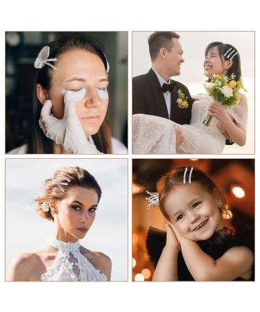 BLMHTWO Rhinestone Hair Clips - Set of 12 Sparkling Crystal Bobby Pins for Styling - Silver, 6cm - Buy Online on GoSupps.com