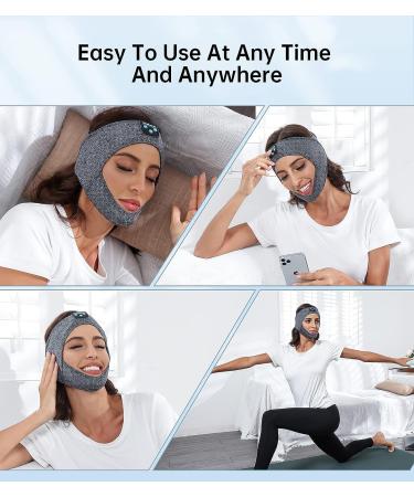 Sleepbeauty Double Chin Reduce Headband with Stereo Speakers - V Line Mask for Facial Slimming and Face Lifting - Buy Online on GoSupps.com