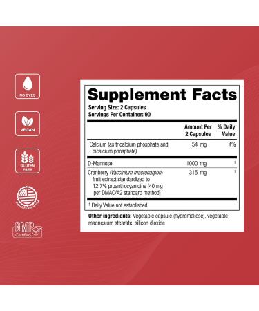 Theralogix TheraCran Max - Cranberry + D-Mannose Supplement for Men & Women - Urinary Tract Health Support - 90-Day Supply - NSF Certified - 180 Capsules - Buy Online on GoSupps.com