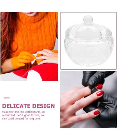 UPKOCH Decor Nail Dish Bowl with Lids Nail Art Accessories Nail Dish with Lid Nail Cups Dappen Dish for Acrylic Nails Nail Accessories Nail Liquid Holder Nail Art Dish Glass Manicure Tool - Buy Online on GoSupps.com