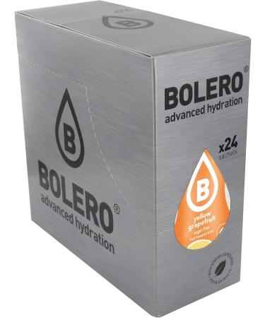  Bolero Bolero Drinks 24 x 9g | Yellow Grapefruit | Refreshing sugar-free powder sweetened with stevia | Yellow grapefruit for diabetics | A healthier drink for family and friends - Buy Online on GoSupps.com