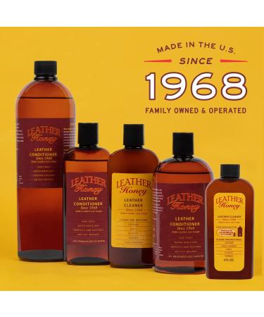 Leather Honey Leather Cleaner - Best for Vinyl, Apparel, Furniture, Auto Interior & More - 8oz - Buy Online on GoSupps.com