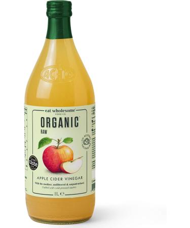Eat Wholesome Organic High C8 100% Coconut MCT Oil in CO2 Neutral Glass Bottle 500 ml & Eat Wholesome Organic Raw Apple Cider Vinegar Unfiltered with The Mother in Box 1 l (Pack of 1) - Buy Online on GoSupps.com