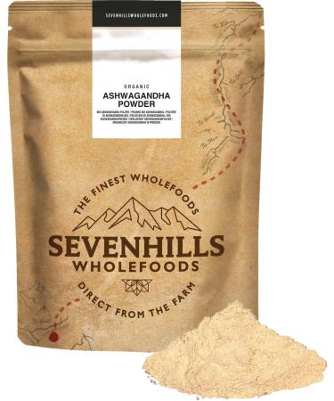 Sevenhills Wholefoods Organic Raw Ashwagandha Powder 500g - Pure and Natural - Buy Online on GoSupps.com