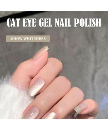 Rolita Gel Polish Rolita Nail Polish Rolita Gel Polish 15ml Nude Ice-Clear Jade Gel Glitter Crystal Gel Nail Polish with Magnet Jelly Gel Nail Polish DIY at Home Crystal Cat Eye Gel Polish(Y-22) - Buy Online on GoSupps.com