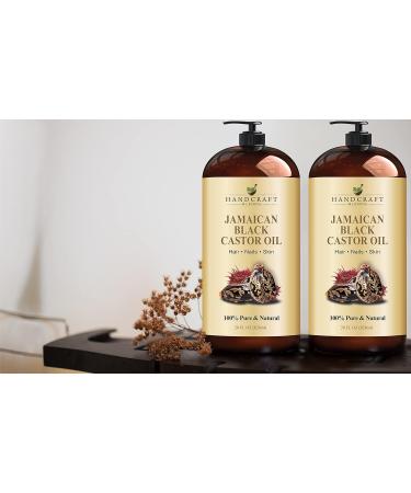 100% Pure Handcrafted Jamaican Black Castor Oil for Hair Growth & Skin - 828 ml (Pack of 1) - Buy Online on GoSupps.com