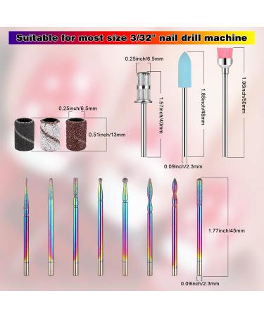 220Pcs Nail Drill Bits Set 210Pcs Nail Sanding Bands and 10Pcs Nail Drill Bit Professional Nail Drill Bits Titanium Plated Cuticle Drill Bits Nails Accessories Electric Nail Drill Bits Women Gift - Buy Online on GoSupps.com