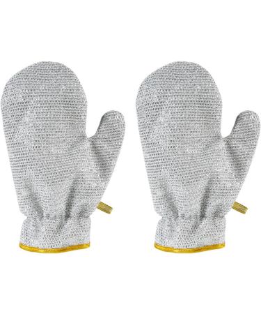 DIDILLX 2pc Convenient Double Sided Silver Wire Dishwashing Gloves Heat and Cold Resistant Wire Dishwashing Rags Waterproof - Buy Online on GoSupps.com