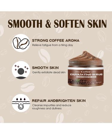 Organic Coffee Scrub Coffee Renewing Body Scrub Organic Coffee Exfoliating Body Scrubber 2023 Newest Best Arabica Coffee Renewing Body Scrub (3 Pcs) - Buy Online on GoSupps.com