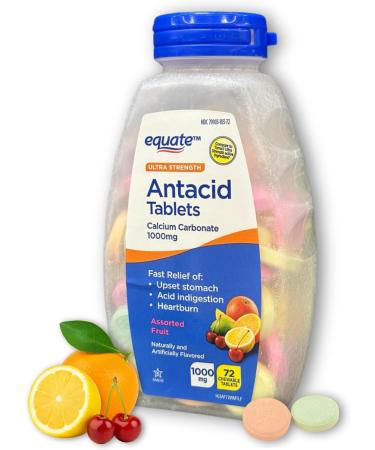 FUSION SHOP STORE Smart choices meaningful life! Antacid Ultra Strength- Assorted Fruit Chewable Tablets 1000mg 72 Count (Pack of 1) - Buy Online on GoSupps.com