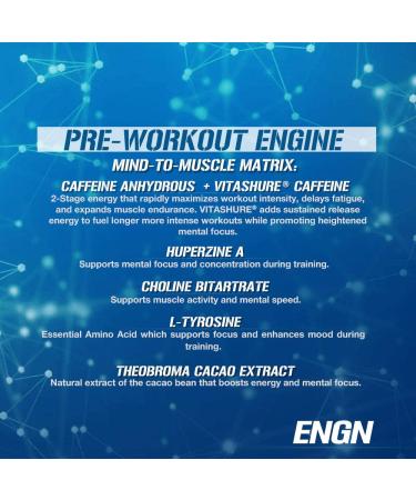 Evlution Nutrition ENGN Pre-Workout 30 Servings - Pikatropin-Free Intense Energy Powder (Blue Raz) - Buy Online on GoSupps.com