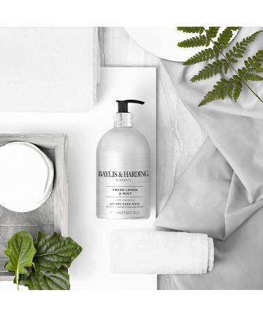 Baylis & Harding Elements Hand Wash Bundle - Dark Fig & Amber, Lemon & Mint (3 x 500ml each) - Vegan-Friendly, 6 Bottles - Buy Online on GoSupps.com