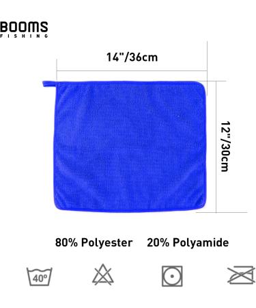 Booms Fishing B0T Microfiber Fishing Towel with Clip - 3 Pack Blue - Buy Online on GoSupps.com