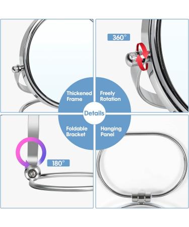 HOMEMIRO Makeup Mirror 6-Inch Foldable - Buy Online on GoSupps.com