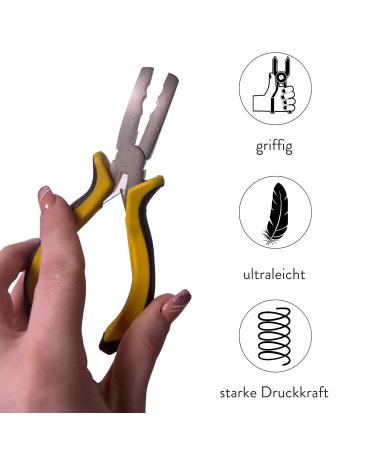 Hair2Heart Microring Extensions Pliers - Yellow Hair Extensions Attachment & Removal Tool - Buy Online on GoSupps.com