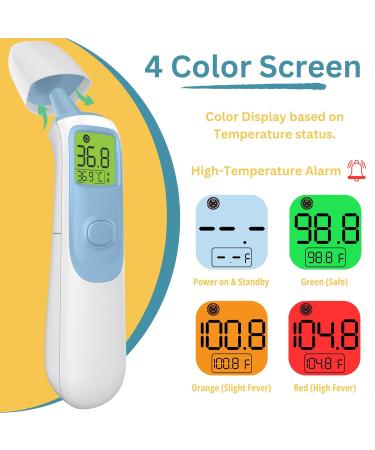 Best Ear and Forehead Baby Thermometer - Digital Instant Read for Infants & Adults | 20 Memories Touchless Design - Buy Online on GoSupps.com
