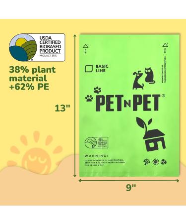 PET N PET 540-Count Unscented Dog Poop Bags Rolls: USDA Certified 38% Biobased for Poo Bags Dogs Waste Disposal. 1 count (Pack of 540) Unscented 540 Bags - Buy Online on GoSupps.com