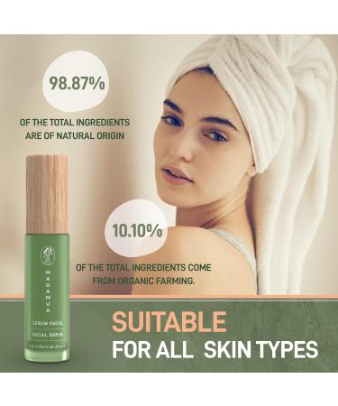 Organic Face Serum for Women - Hydrating Serum for Face with Millennial Olive Oil & Violet Extract | Skin Glow and Facial Hydration - Moisturizing Skincare for Sensitive Skin & All Types - Buy Online on GoSupps.com