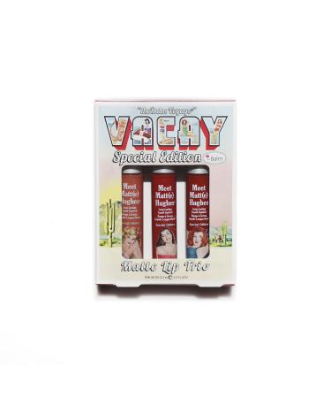 the Balm Voyage Vacay Matte Lip Trio Special Edition for Women - 3 Pc 0.25oz Lipstick - Persistent 0.25oz Lipstick - Charismatic 0.25oz Lipstick - Adventurous