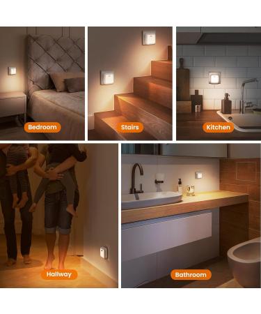 TNMOO LED Nachtlicht mit Bewegungsmelder & D mmerungssensor - 2 St ck 3 Farbtemperaturen dimmbar f r Kinderzimmer Schlafzimmer Treppen - EU Steckdose - Buy Online on GoSupps.com