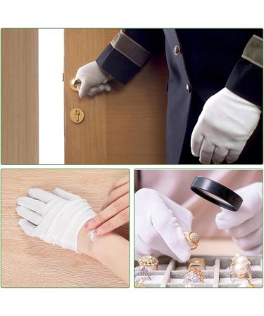 Newofview 24 Pairs White Cotton Moisturizing Gloves for Spa Treatments Cosmetics & Hand Care - Perfect for Inspection & Serving - Buy Online on GoSupps.com