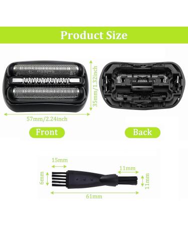 Replacement Scherkopf 3 Razor Head Accessories for Braun Series 3 - Compatible with 3040s 3050cc 3000s 3010S 3020S - Buy Online on GoSupps.com