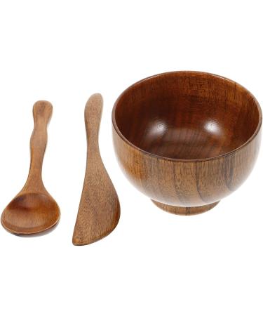 Kit Bol Masque Bois Spatule et Cuill re Ensemble 3 Pi ces pour Pr paration Masque Visage Accessoire Beaut pour Usage Domestique R utilisable - Buy Online on GoSupps.com