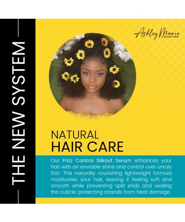 Buy Ashley Marie Silk Out Serum - Frizz Control & Strengthening Hair Serum - Natural Ingredients High Shine Heat Protectant - Color Safe Paraben & Sulfate Free - 4oz - International Shipping Available - Buy Online on GoSupps.com