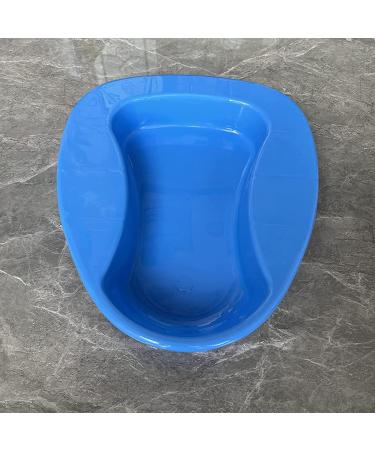 Healthcare Bedpan Firm Thick Plastic Stable Potty for Women Men Elderly Female Male Children - Portable and Easy to Use(Blue) - Buy Online on GoSupps.com