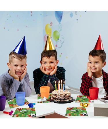 40-Piece Football Napkins for Children's Birthday Parties | Disposable American Football Party Supplies for Boys & Girls - Buy Online on GoSupps.com