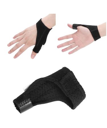 Breathable Kids Finger Brace - Left & Right Hand Thumb Support with Aluminum Bar for Tendinitis & Fracture - Black (M - Buy Online on GoSupps.com