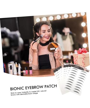 IWOWHERO Eyebrow Stickers 10pcs Imitation Eco Eyebrow Sticker Black Stickers Grooming Stickers Beauty Eyebrows Water Proof 4d - Buy Online on GoSupps.com