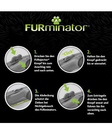 Furminator Deshedding Tool for Long-Haired Cats - Size S | Enhanced Version 2.0 Cat Brush for Small Cats - Effectively Removes Undercoat - Buy Online on GoSupps.com