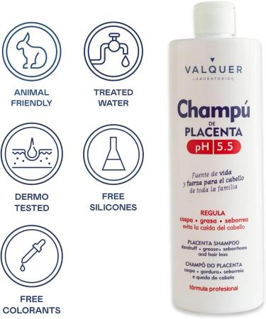 V lquer Placenta Shampoo. Anti-hair loss shampoo. Alopecia treatment 500 ml - Buy Online on GoSupps.com