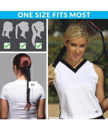 Wrapter Sports & Motorcycle Ponytail Wrap - Black - Buy Online on GoSupps.com