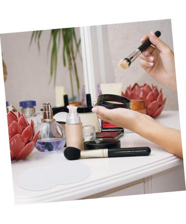 VILLCASE 10pcs Nail Polish Palette Silicone Makeup & Manicure Tray for Nail Art | Round White Nail Stand 9.5x9.5CM - Perfect for Professionals & DIY - Buy Online on GoSupps.com
