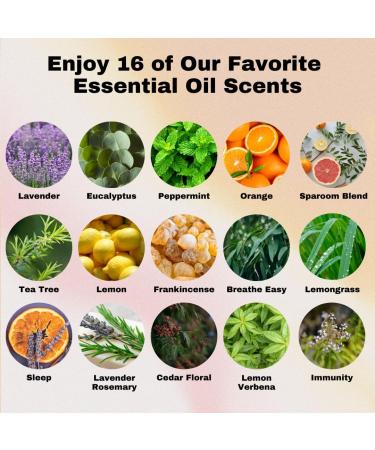 Shop SpaRoom 100% Pure Essential Oils Set - 16 Aromatherapy Gift Set for Diffusers & Home Care | International Shipping Available - Buy Online on GoSupps.com