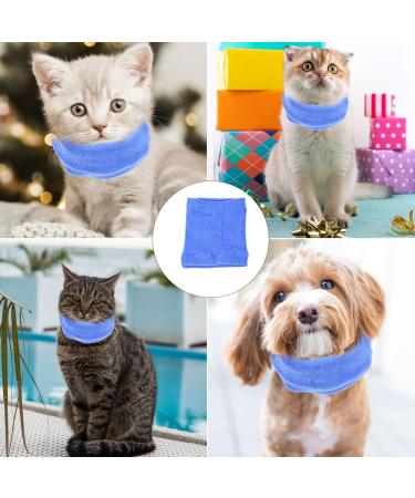 POPETPOP Covers Elastic Snood Protection Warm Warmer Multi-Function for Puppy Portable Noise Pet Earmuff L Blue - Buy Online on GoSupps.com