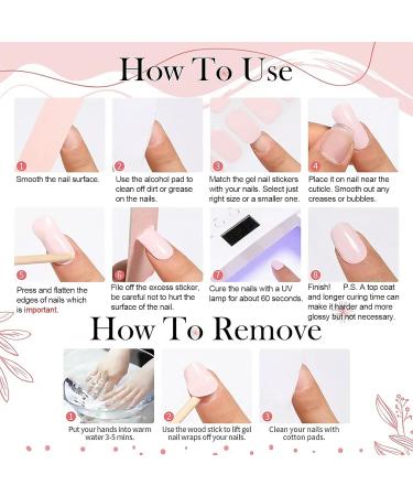 Semi Cured Gel Nails Strips 22 Stickers Purple Glitter Nail Wraps Soft Self-Adhesive Gel Nail Stickers Salon-Quality Gel Nail Strips for Nails Require UV/LED Lamp (131-Romantic Violet) - Buy Online on GoSupps.com