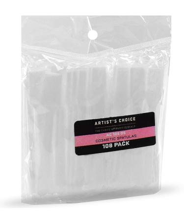 Artist's Choice Disposable Mini Makeup Spatulas - 108 Count Pack for Dividing and Removing Cosmetics Easily - Buy Online on GoSupps.com