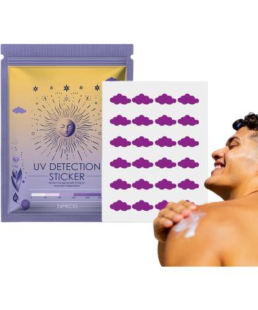 UV Sun Detection Stickers Sunscreen Reminder Stickers | Sun UV Sticker Sunblock Patches Sunblock Sticker Sun Patch for Sunscreen clouds - Buy Online on GoSupps.com