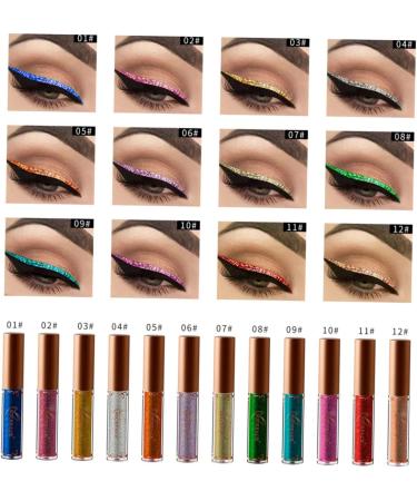 Beavorty Color Eyeliner Color Eyeliner Liquid Metallic Eyeliner Glitter Eyeshadow Glow Liquid Eyeliner 1 count (Pack of 1) 08 - Buy Online on GoSupps.com