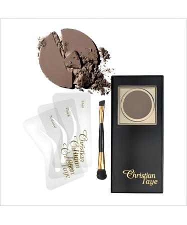  XXL Lashes XXL Lashes Christian Faye eyebrow makeup semi-permanent waterproof smudge-proof lasts up to 24 hours including 3 stencils in 9 colors (Ash Brown) - Buy Online on GoSupps.com