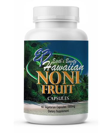Earth's Bounty Noni Fruit Hawaiian 500 mg 60 Vegetarian Capsules
